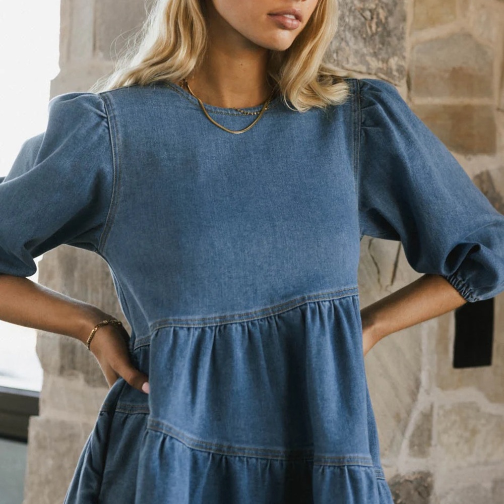 Bohme Blue Denim mini Dress